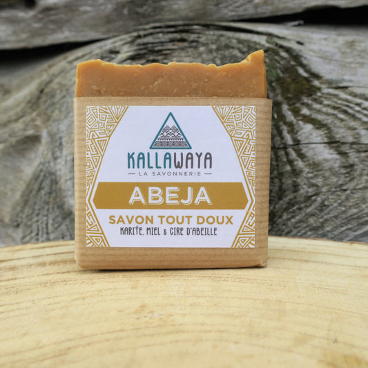 1 - Savon ABEJA ~ Karité, Miel et cire d'abeille